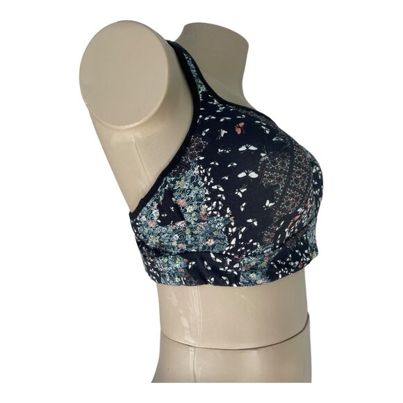 Lululemon Speed Up Sports Bra Assemblage Alpine White Multi/Black Size 12 - Picture 5 of 7